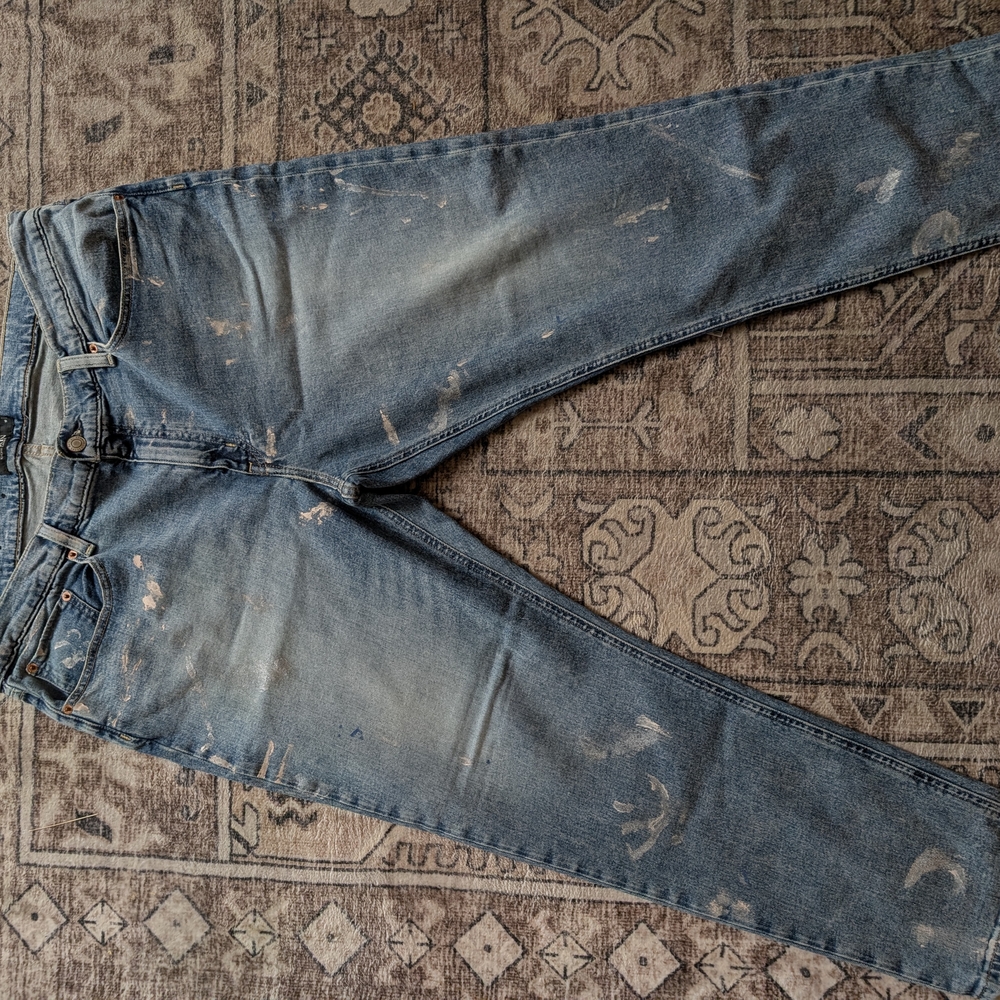 Ralph Lauren Men's Distressed Denim Slim Jeans